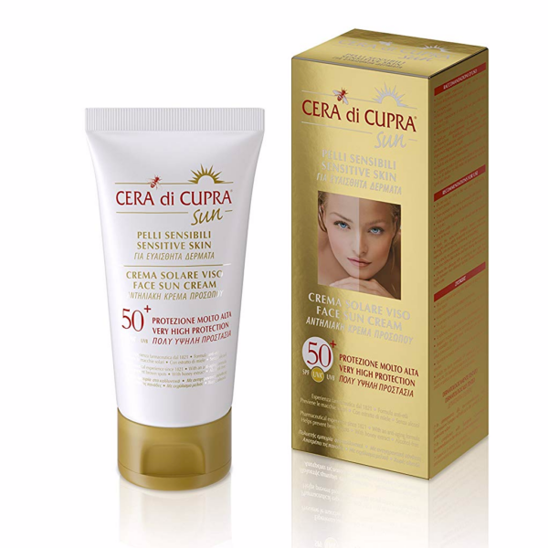 Cera di Cupra zonnebrand creme met SPF-50 +tube van 75-ml