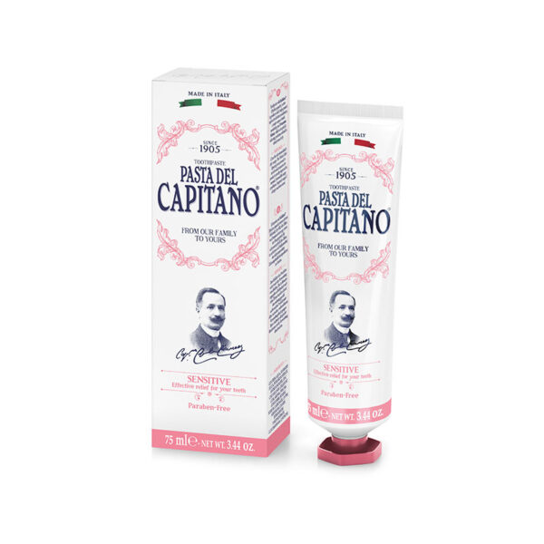 Pasta Del Capitano 1905 Sensitive - Tandpasta voor gevoelige tanden - zonder parabenen - tube van 75ml