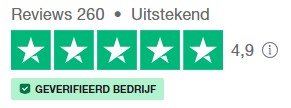 Klanten geven Beslviso - Cera di Cupra bij Trustpilot een beoordeling van 4.9  