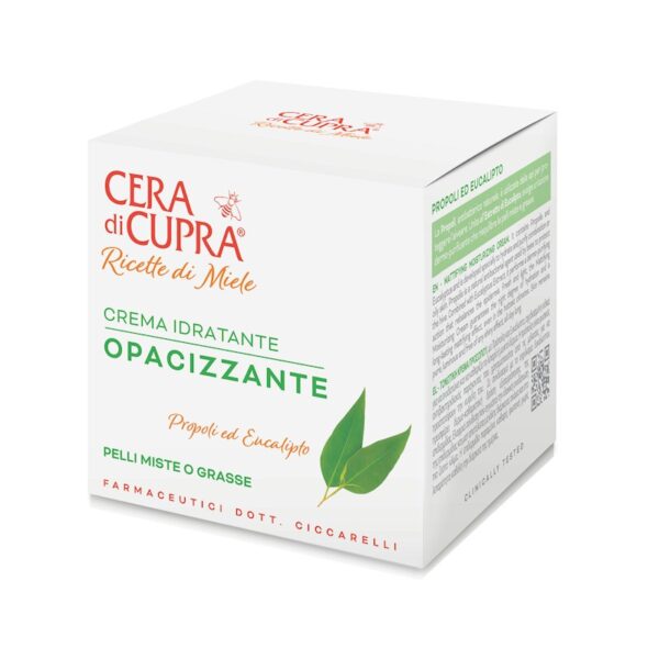 Cera di Cupra - Ricette di Miele - Crema Idratante Opacizzante - Matterende hydraterende gezichtscrème.