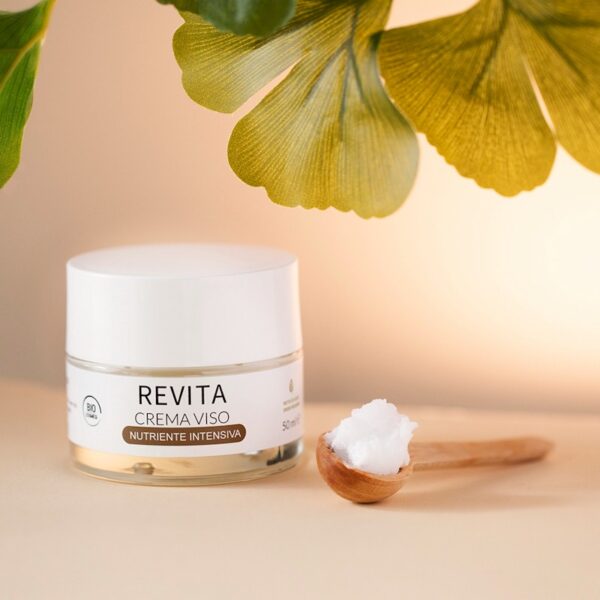 Revita: fijne, intensieve, hydraterende en voedende gezichtscrème voor dag en nacht voor de rijpere huid. (pot 50ml. met spatel) - Image 2